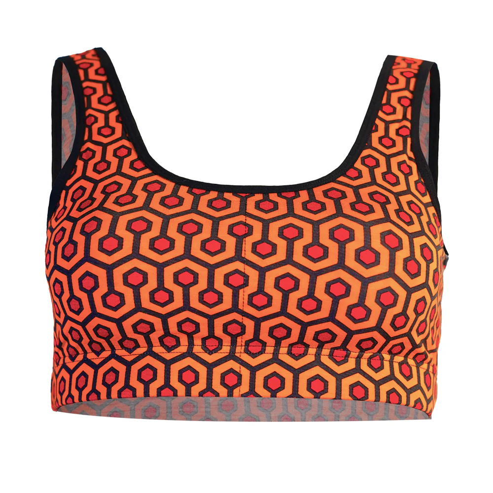 SHEATH Bamboo Hexagon Padded Comfort Bralette - Image 4