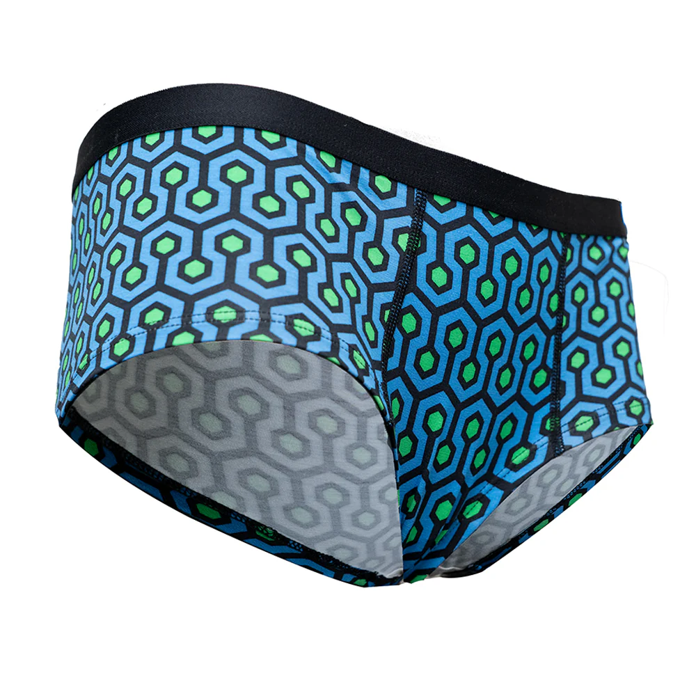 SHEATH Women's Bamboo Hexagon Cheeky Boyshorts - Image 5